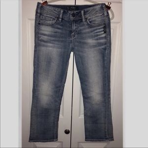 Silver Capri jeans